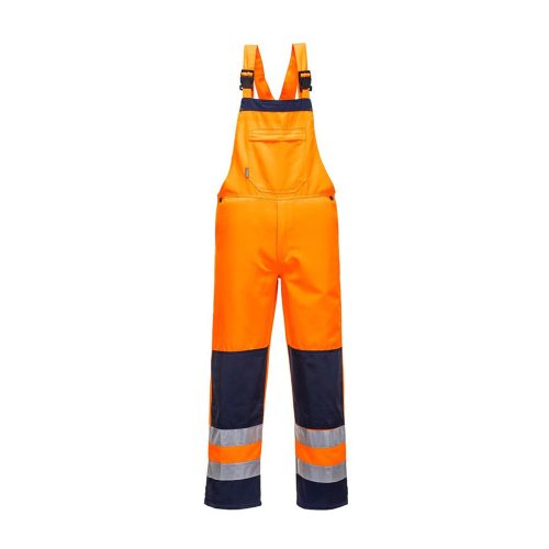 Portwest TX72 Girona Hi-Vis kantáros nadrág Narancs/Navy - S