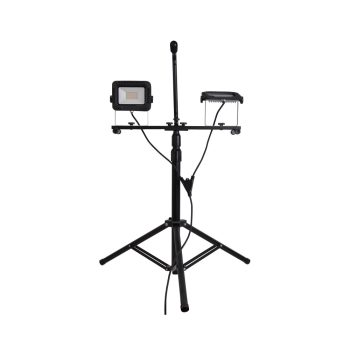   Tracon állványos LED szerelő fényvető, 4000K, 2 x 20W, IP65