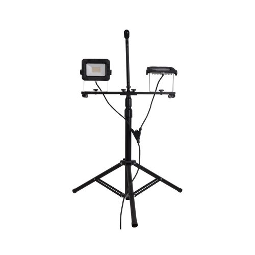 Tracon állványos LED szerelő fényvető, 4000K, 2 x 20W, IP65