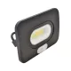 Tracon SMD fényvető mozgásérzékelővel, fekete, 220-240V AC, 10W, 4000K, IP65, 750lm, A, 3-10m