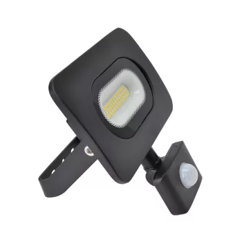   Tracon SMD fényvető mozgásérzékelővel, fekete, 220-240V, 20W, 4000K, IP65,1600lm, 3-10m