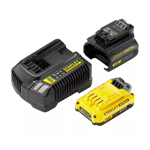 Stanley Fatmax kezdőkészlet 18 Volt-os V20 akkurendszerhez és régebbi akkus szerszámokhoz SFMCB12