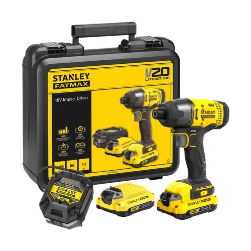 Stanley Fatmax akkus ütvecsavarozó SFMCF800C2K-QW 18V 2x1,5Ah