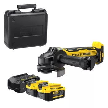   Stanley Fatmax akkus sarokcsiszoló SFMCG700M2K-QW 18V 2x 4,0Ah, 125 mm