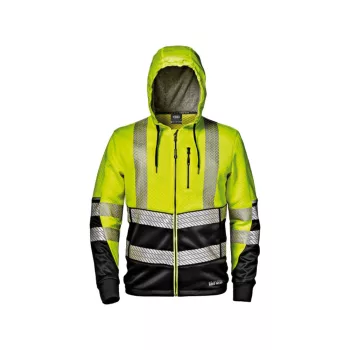   Sir Safety System Arrow kapucnis melegítőfelső fekete/sárga L