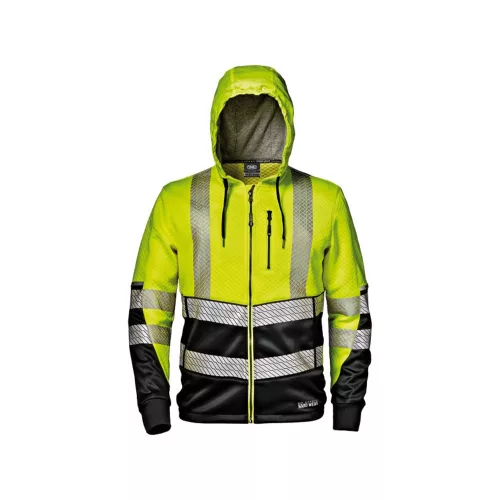 Sir Safety System Arrow kapucnis melegítőfelső fekete/sárga L