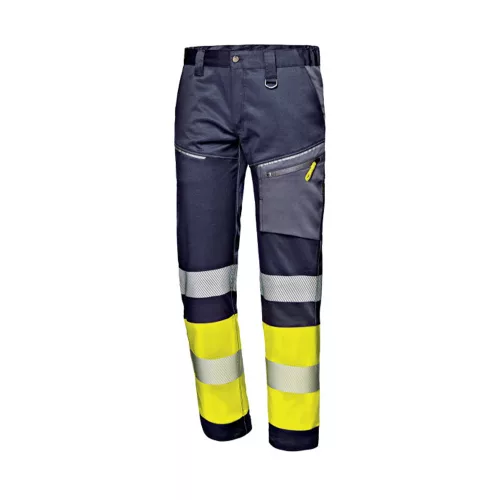 Sir Safety System Hi-Vis Contrast derekas nadrág kék/sárga 58