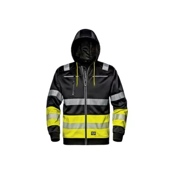   Sir Safety System Hi-Vis Contrast kapucnis melegítőfelső fekete/sárga L