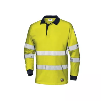   Sir Safety System Supertech hosszú ujjú pólóing sárga/kék 4XL