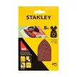 Stanley csiszolópapír rezgőcsiszolóhoz 135x95 P80, 5db/cs