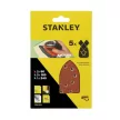Stanley csiszolópapír készlet rezgőcsiszolóhoz 135x95 P80-240, 5 részes