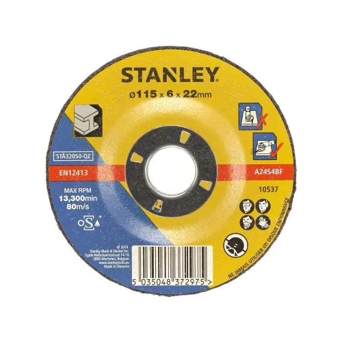 Stanley fémtisztító korong, süllyesztett 115x6x22,2mm