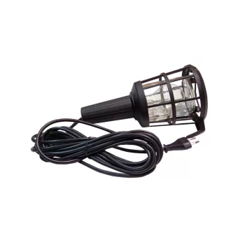   Tracon szerelőlámpa műanyag kerettel, üveg burával, 230V, 50Hz, max.60W,5m,2×0,75mm2,H05RN,