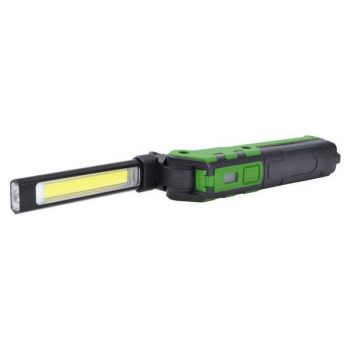   Tracon akkumulátoros LED kézilámpa, 5/3W, 6000K, 3,7V, 2000mAh, 360/100lm, 4 h, IP44