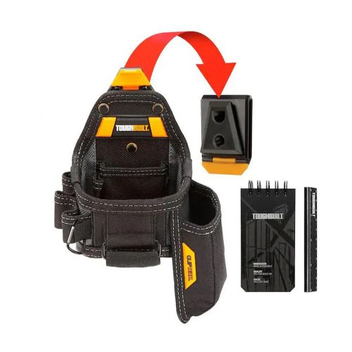 Toughbuilt mérőszalag és késtartó táska + jegyzetfüzet és ceruza
