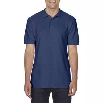   Gildan® Premium Cotton® Adult double pique póló tengerészkék XXL