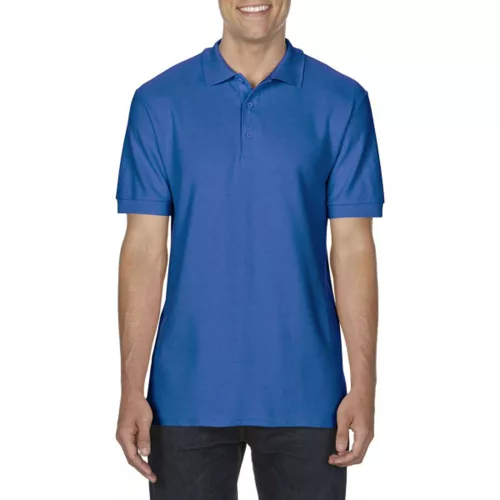 Gildan® Premium Cotton® Adult double pique póló királykék XL