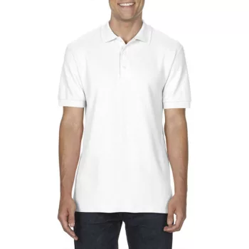   Gildan® Premium Cotton® Adult double pique póló fehér XXL
