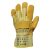 Bőrkesztyű, sárga marhahasíték/színbőr tenyérfolttal 10