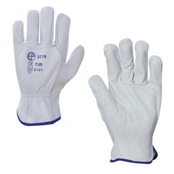 Bőrkesztyű, szürke színmarha tenyér és kézhát 8