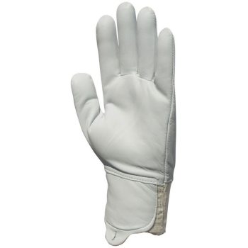   Bőrkesztyű, szürke színkecske, artériavédő,színbőr kézhát 8