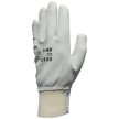 Bőrkesztyű, szürke színkecske, artériavédő,színbőr kézhát 11