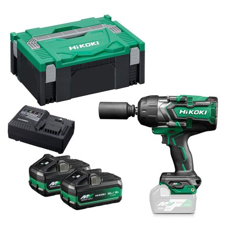 Hikoki akkus ütvecsavarozó 1/2" WR36DG-WRZ 18V Multivolt 36V 2x2.5Ah HITBOX kofferben