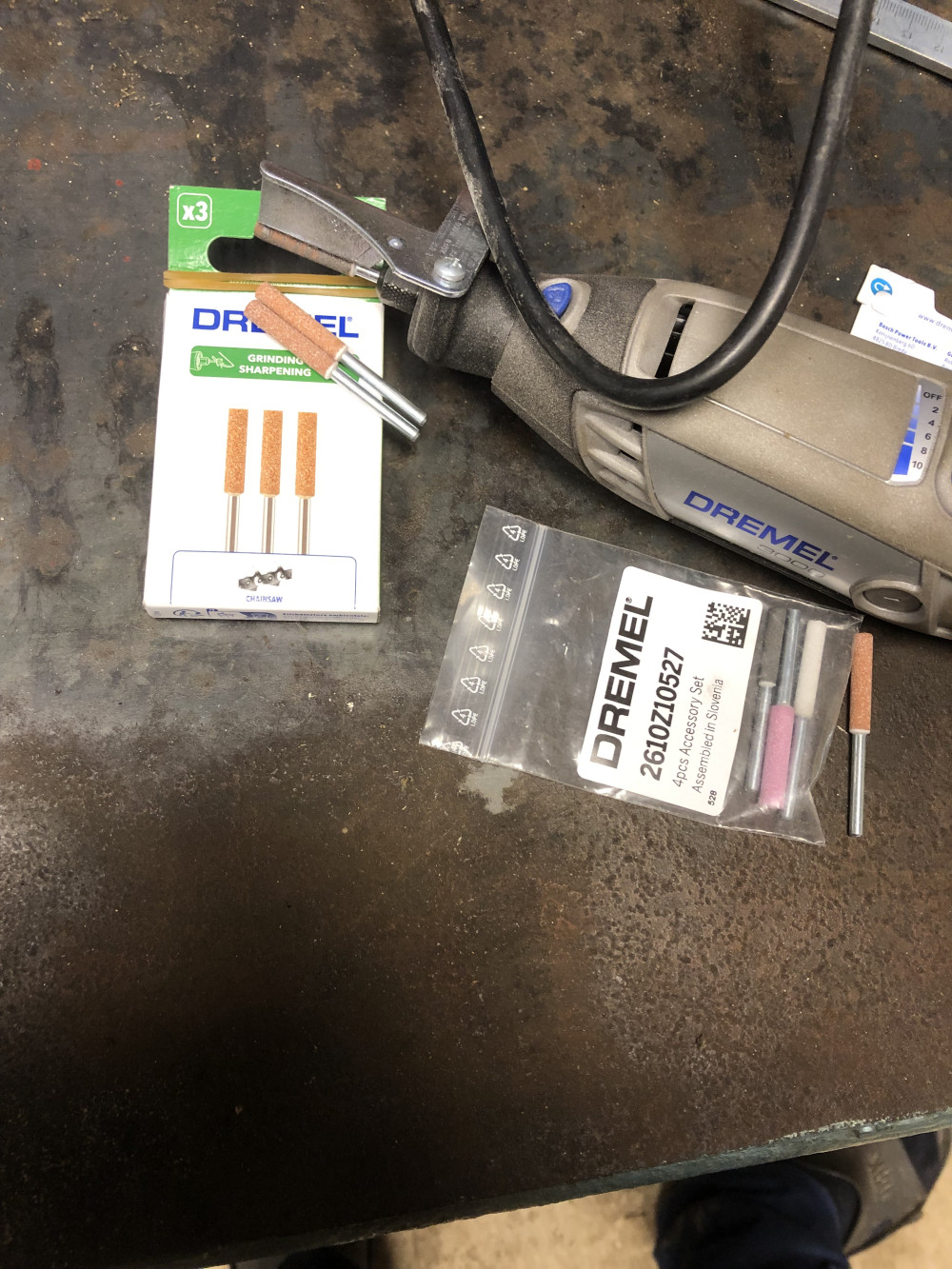 Dremel láncélező köszörűkő 454 4,8mm 3db
