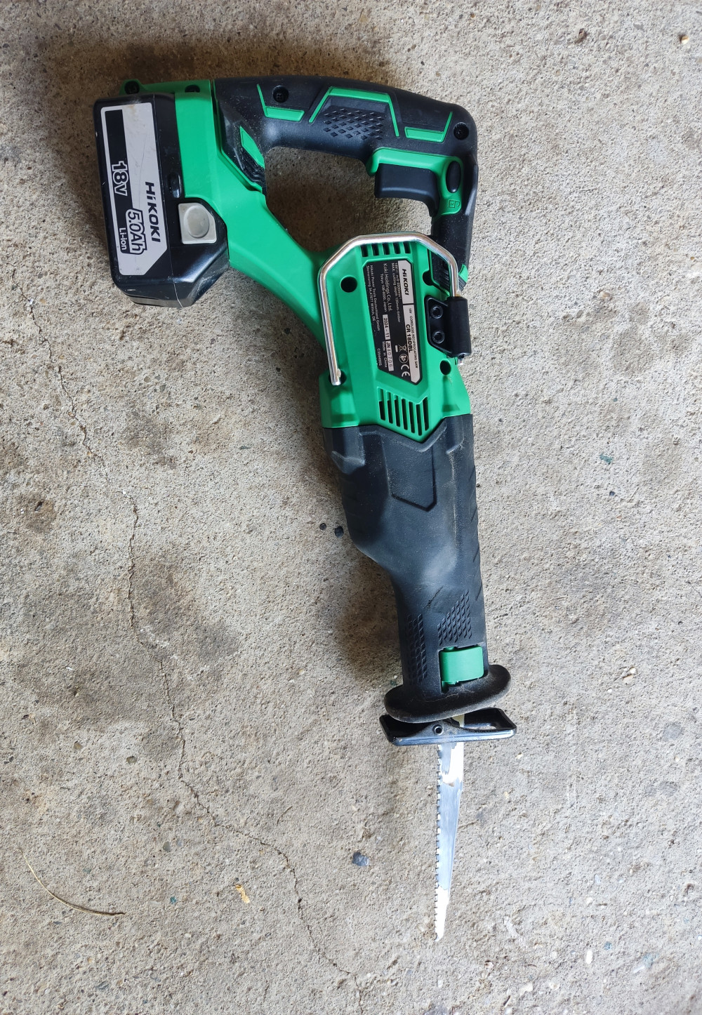 Hikoki akkus orrfűrész CR18DBL-BASIC 18V alapgép
