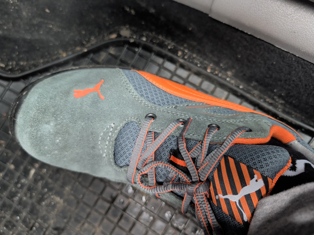 Puma Omni Flash Low S1P SRC Védőcipő Narancs - 43
